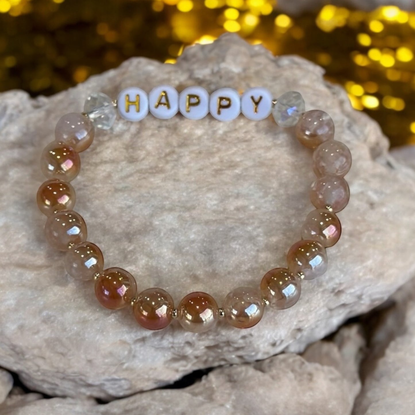 Happy bracelet Chalcedony energy stone