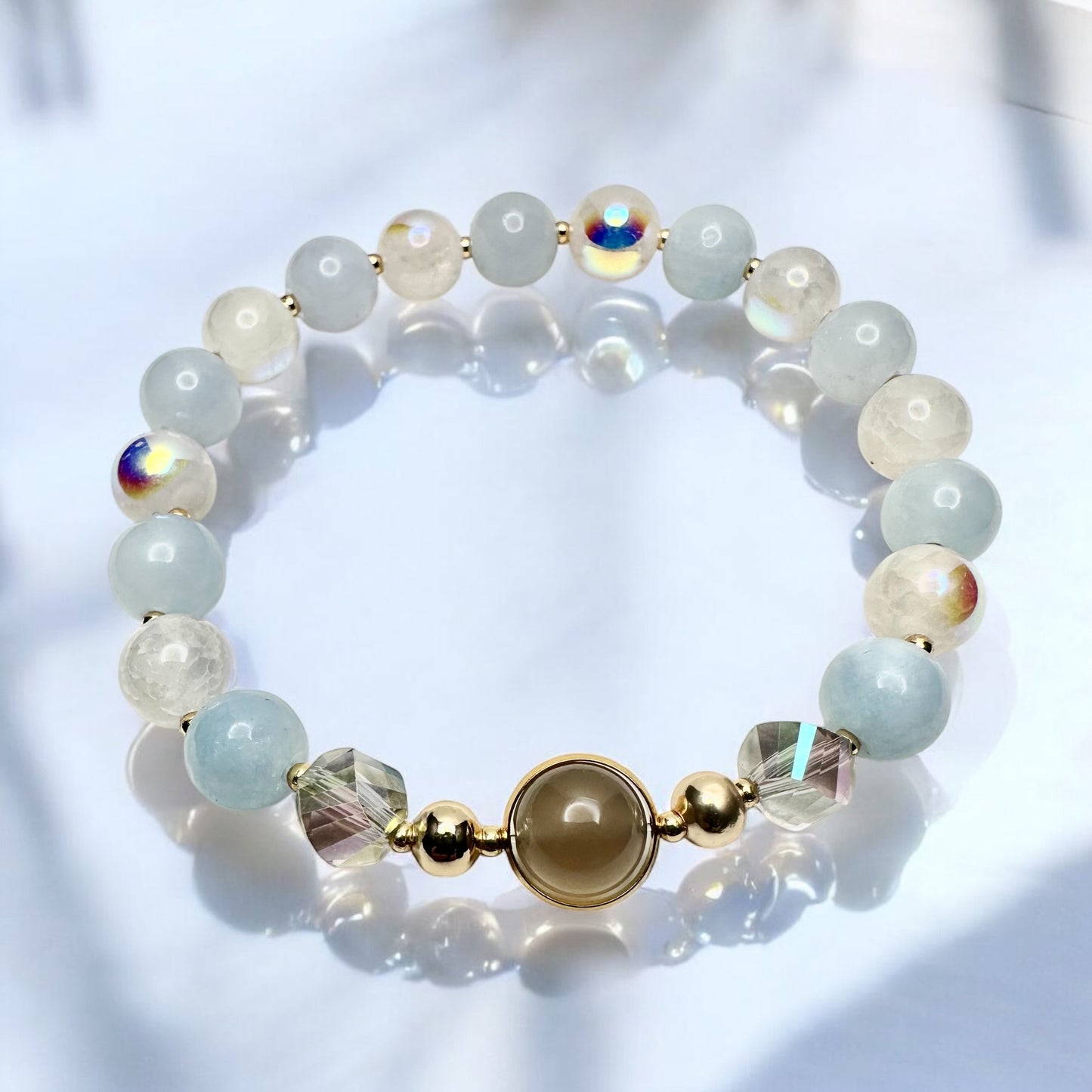 Blue moon healing crystal bracelet