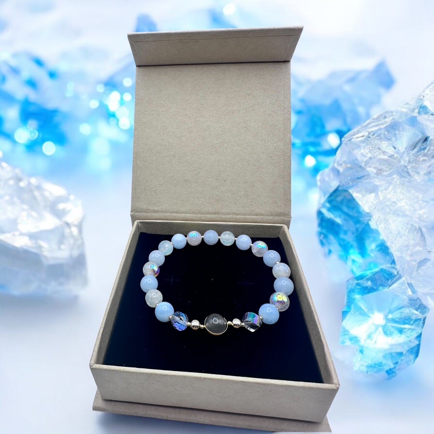 Blue moon healing crystal bracelet